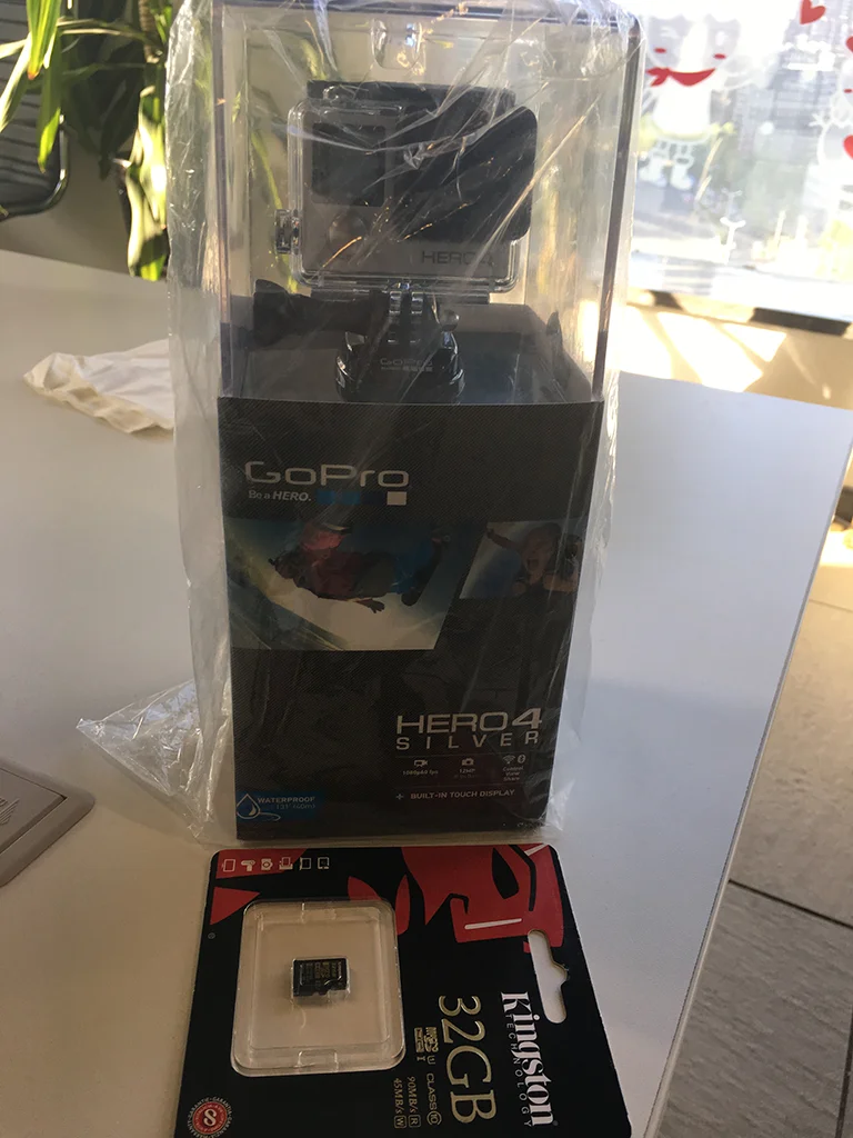 我获得的奖品：GoPro Hero4 Silver