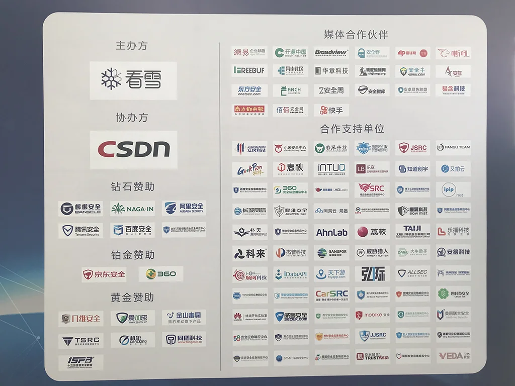赞助商墙